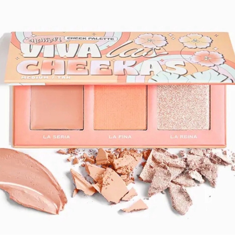 Alamar Cosmetics Viva Las Cheekas Blush Palette - Peach and Cream